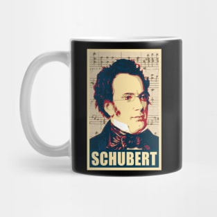 Franz Schubert musical notes Mug